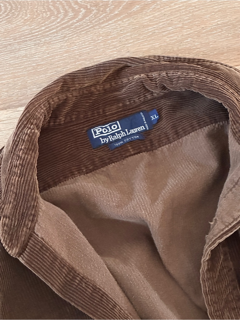 Vintage 90s Polo Ralph Lauren Heavy Corduroy Overshirt - Picture 9 of 9